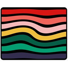 Nine 9 Bar Rainbow Sea Sickness Fleece Blanket (medium)  by WetdryvacsLair