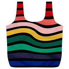 Nine 9 Bar Rainbow Sea Sickness Full Print Recycle Bag (xl) by WetdryvacsLair