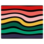 Nine 9 Bar Rainbow Sea Sickness Double Sided Flano Blanket (Medium)  60 x50  Blanket Front