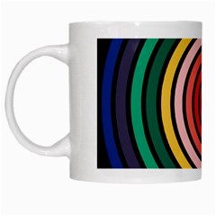 Nine 9 Bar Rainbow Target White Mugs by WetdryvacsLair