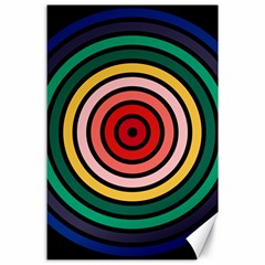 Nine 9 Bar Rainbow Target Canvas 24  X 36  by WetdryvacsLair