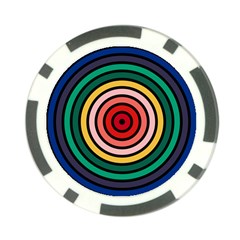 Nine 9 Bar Rainbow Target Poker Chip Card Guard (10 Pack) by WetdryvacsLair