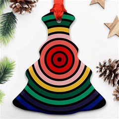 Nine 9 Bar Rainbow Target Christmas Tree Ornament (two Sides) by WetdryvacsLair