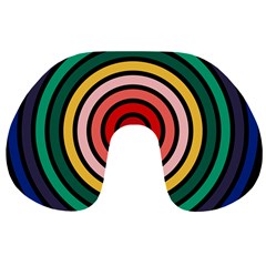 Nine 9 Bar Rainbow Target Travel Neck Pillow by WetdryvacsLair