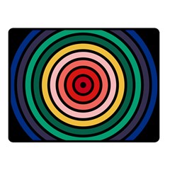 Nine 9 Bar Rainbow Target Double Sided Fleece Blanket (small)  by WetdryvacsLair