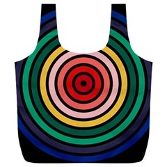 Nine 9 Bar Rainbow Target Full Print Recycle Bag (xxl) by WetdryvacsLair