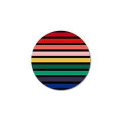 Nine 9 Bar Rainbow Golf Ball Marker