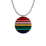 Nine 9 Bar Rainbow 1  Button Necklace Front