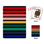 Nine 9 Bar Rainbow Playing Cards Single Design (Rectangle) Back