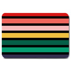 Nine 9 Bar Rainbow Large Doormat  by WetdryvacsLair