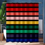 Nine 9 Bar Rainbow Shower Curtain 60  x 72  (Medium)  60 x72  Curtain