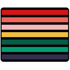 Nine 9 Bar Rainbow Double Sided Fleece Blanket (medium)  by WetdryvacsLair