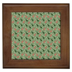 Deer Retro Pattern Framed Tile