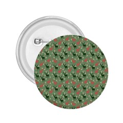 Deer Retro Pattern 2.25  Buttons