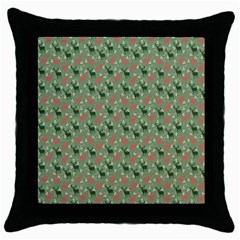 Deer Retro Pattern Throw Pillow Case (Black)