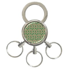 Deer Retro Pattern 3-Ring Key Chain