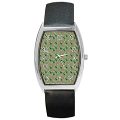 Deer Retro Pattern Barrel Style Metal Watch