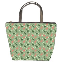 Deer Retro Pattern Bucket Bag