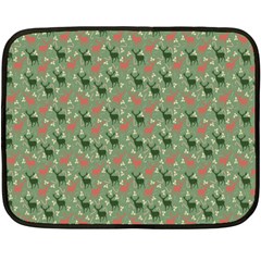 Deer Retro Pattern Fleece Blanket (mini)