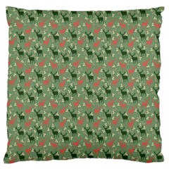 Deer Retro Pattern Large Cushion Case (two Sides)