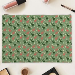 Deer Retro Pattern Cosmetic Bag (xxl)