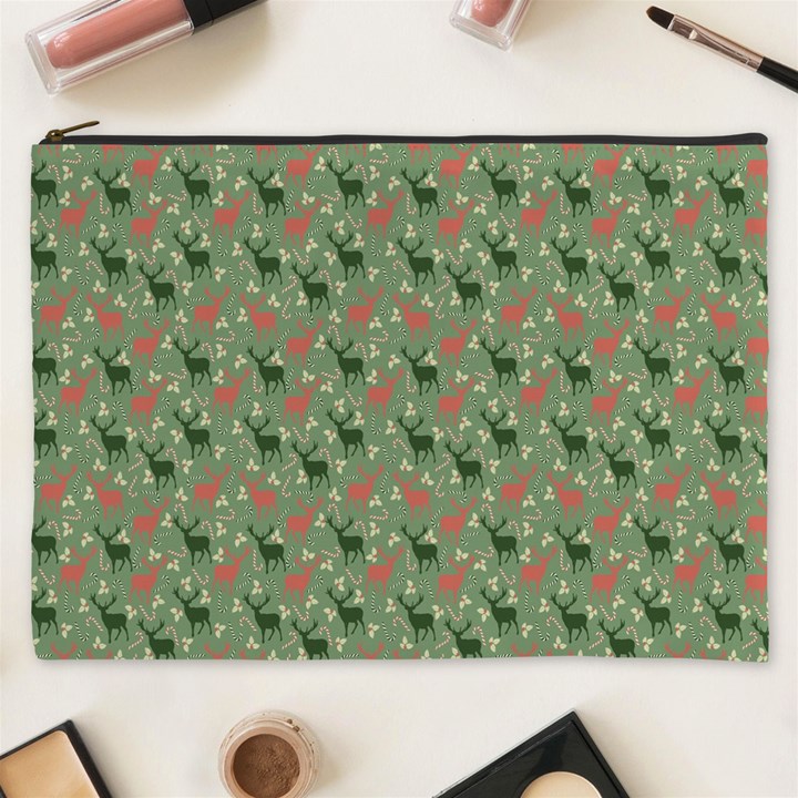 Deer Retro Pattern Cosmetic Bag (XXXL)