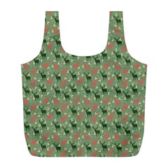 Deer Retro Pattern Full Print Recycle Bag (l)