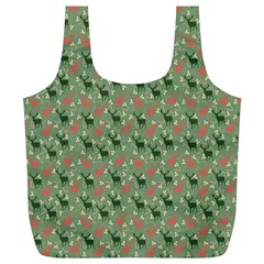 Deer Retro Pattern Full Print Recycle Bag (xl)