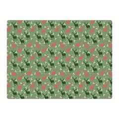 Deer Retro Pattern Double Sided Flano Blanket (mini) 