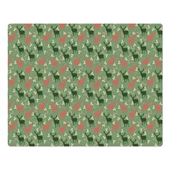 Deer Retro Pattern Double Sided Flano Blanket (large) 