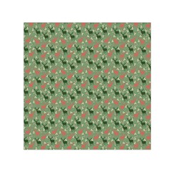 Deer Retro Pattern Small Satin Scarf (square)