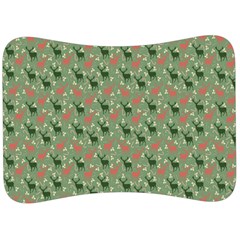 Deer Retro Pattern Velour Seat Head Rest Cushion