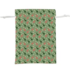 Deer Retro Pattern  Lightweight Drawstring Pouch (XL)