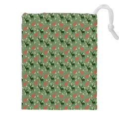 Deer Retro Pattern Drawstring Pouch (5xl)