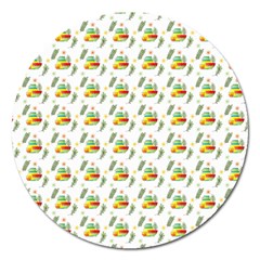 Background Cactus Magnet 5  (round) by Mariart