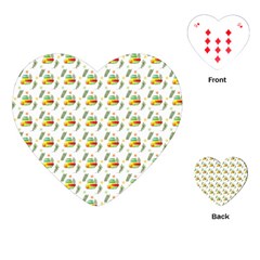 Background Cactus Playing Cards Single Design (heart)