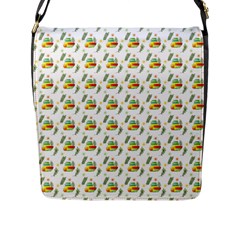 Background Cactus Flap Closure Messenger Bag (l) by Mariart