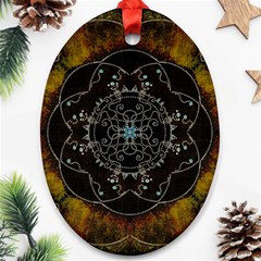 Mandala - 0005 - The Pressing Oval Ornament (two Sides) by WetdryvacsLair