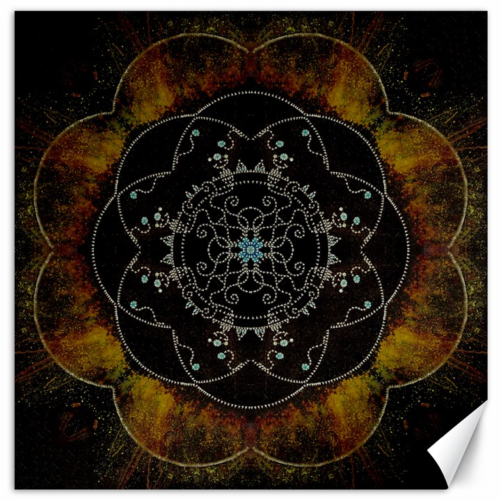 Mandala - 0005 - The Pressing Canvas 12  x 12 