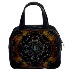 Mandala - 0005 - The Pressing Classic Handbag (two Sides) by WetdryvacsLair