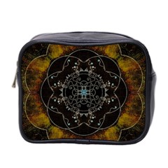 Mandala - 0005 - The Pressing Mini Toiletries Bag (two Sides) by WetdryvacsLair