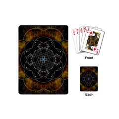 Mandala - 0005 - The Pressing Playing Cards Single Design (mini) by WetdryvacsLair