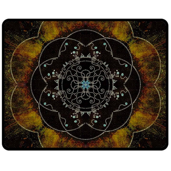 Mandala - 0005 - The Pressing Double Sided Fleece Blanket (Medium) 