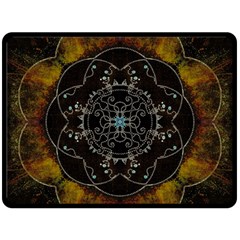 Mandala - 0005 - The Pressing Double Sided Fleece Blanket (large)  by WetdryvacsLair