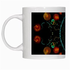 Mandala - 0006 - Floating Free White Mugs by WetdryvacsLair