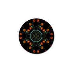 Mandala - 0006 - Floating Free Golf Ball Marker (4 Pack) by WetdryvacsLair