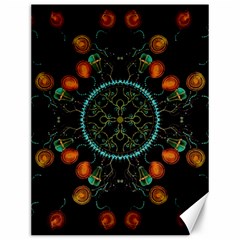 Mandala - 0006 - Floating Free Canvas 12  X 16  by WetdryvacsLair