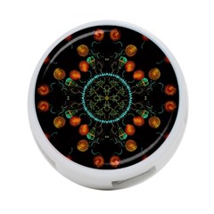 Mandala - 0006 - Floating Free 4-port Usb Hub (two Sides) by WetdryvacsLair