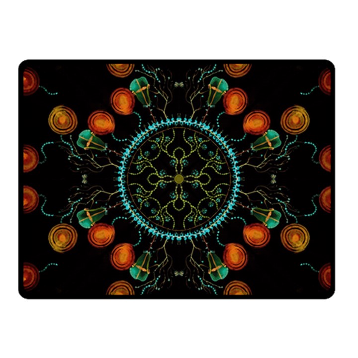 Mandala - 0006 - Floating Free Fleece Blanket (Small)