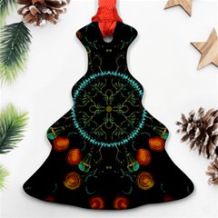 Mandala - 0006 - Floating Free Christmas Tree Ornament (two Sides) by WetdryvacsLair